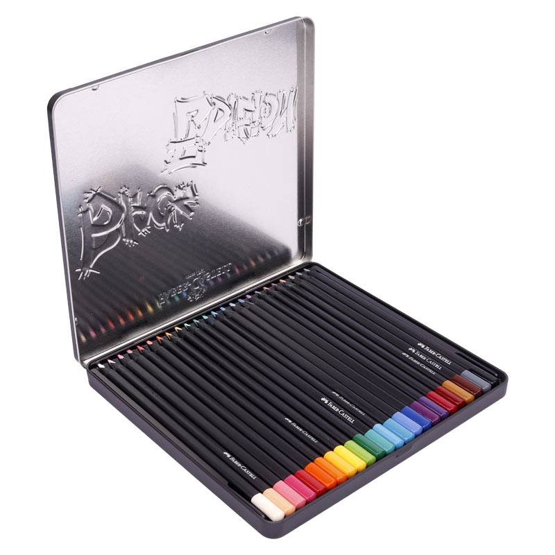 مداد رنگی 24 رنگ فابر کاستل Faber-Castell Black Edition 116425