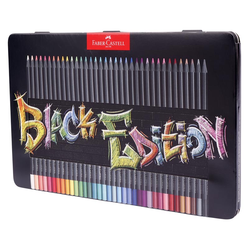 مداد رنگی 36 رنگ فابر کاستل 116437 Faber-Castell Black Edition