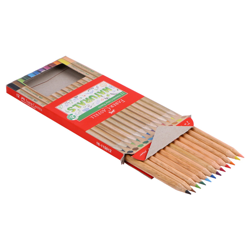 مداد رنگی 12 رنگ فابر کاستل Faber-Castell Naturals