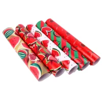 کاغذ کادو طرح دار میوه ای بسته ۵۰ عددی