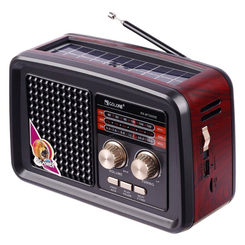 رادیو اسپیکر بلوتوثی رم و فلش خور خورشیدی Golon RX-BT3500S