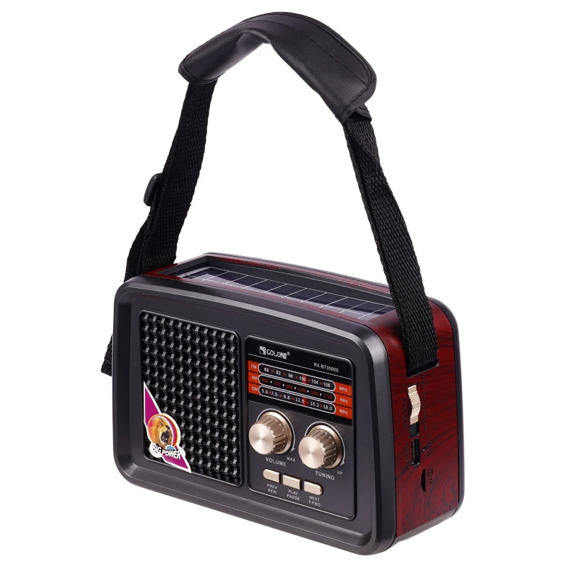 رادیو اسپیکر بلوتوثی خورشیدی گولون RX-BT3500S