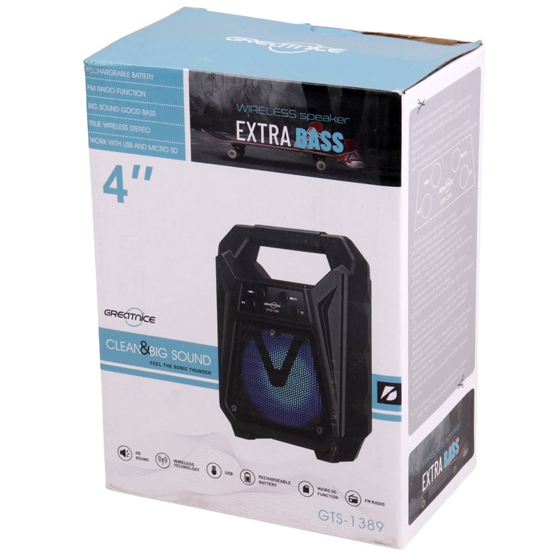 اسپیکر بلوتوثی گریت نایس Extra Bass GTS-1389