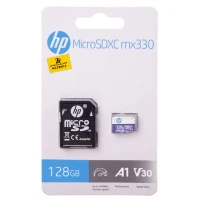 رم میکرو 128 گیگ اچ پی HP MX330 A1 V30 U3 C10 100MB/s + خشاب