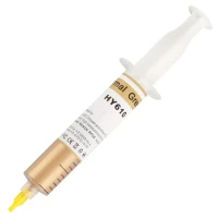 خمیر سیلیکون سرنگی HY610 Gold 20g