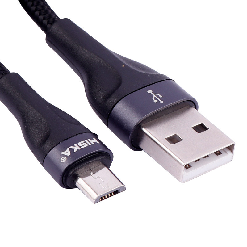 کابل میکرو یو اس بی فست شارژ Hiska LX-830 5A 1m
