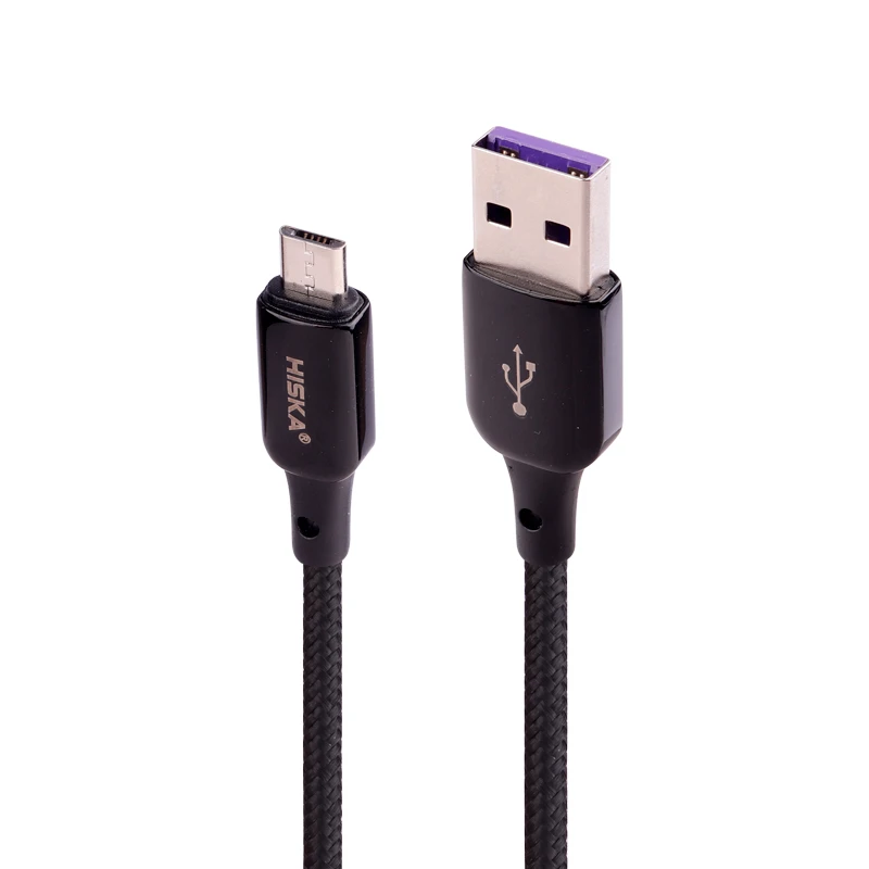 کابل میکرو یو اس بی فست شارژ 5 آمپر هیسکا LX-831 طول 1 متر