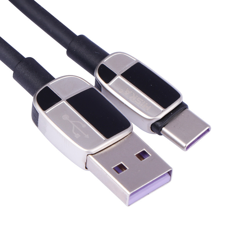 کابل تایپ سی فست شارژ Hiska LX-833 5A 1m