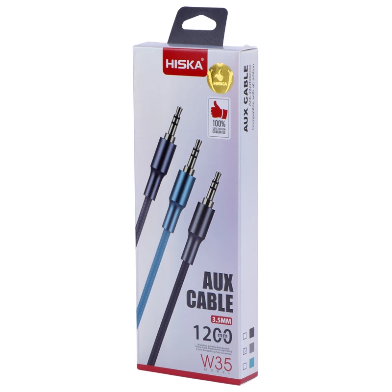 کابل AUX هیسکا W35 طول 1.2 متر
