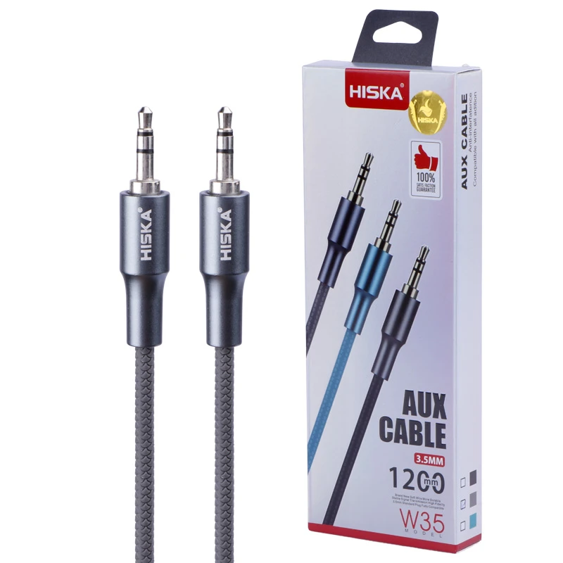 کابل AUX هیسکا W35 طول 1.2 متر