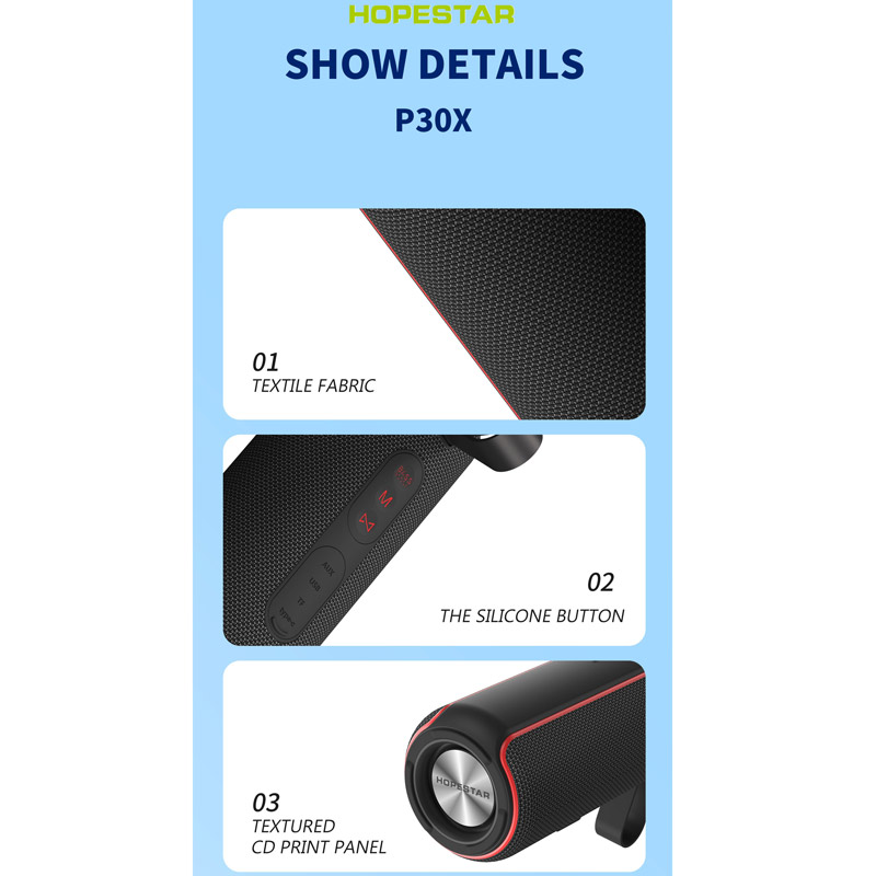 اسپیکر بلوتوثی رم و فلش خور Hopestar P30x