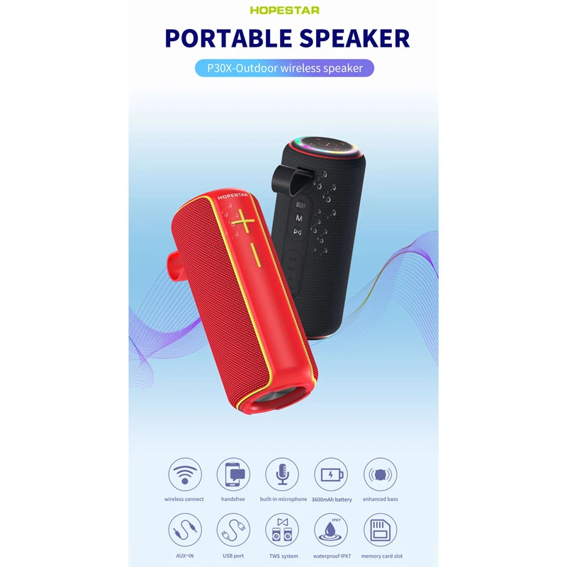 اسپیکر بلوتوثی رم و فلش خور Hopestar P30x