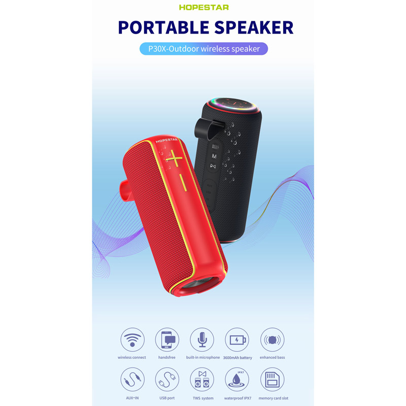 اسپیکر بلوتوثی رم و فلش خور Hopestar P30x