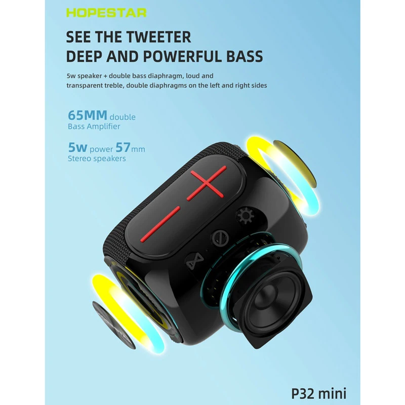 اسپیکر بلوتوثی Hopestar P32 Mini