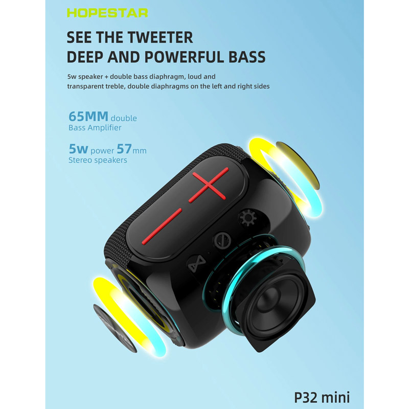 اسپیکر بلوتوثی Hopestar P32 Mini