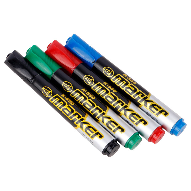 ماژیک معمولی کی ام تی نوک گرد K.M.T K-550 بسته 12 عددی