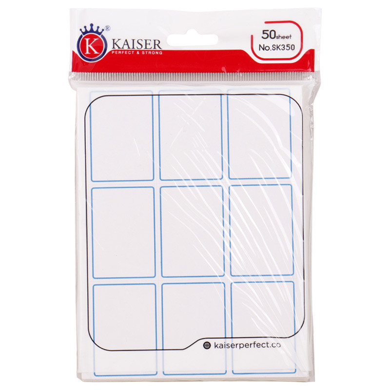 برچسب دور آبی 43*30 میلی متر Kaiser SK350 بسته 450 عددی