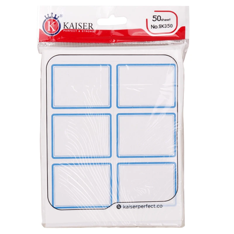 برچسب دور آبی 46*35 میلی متر Kaiser SK350 بسته 300 عددی