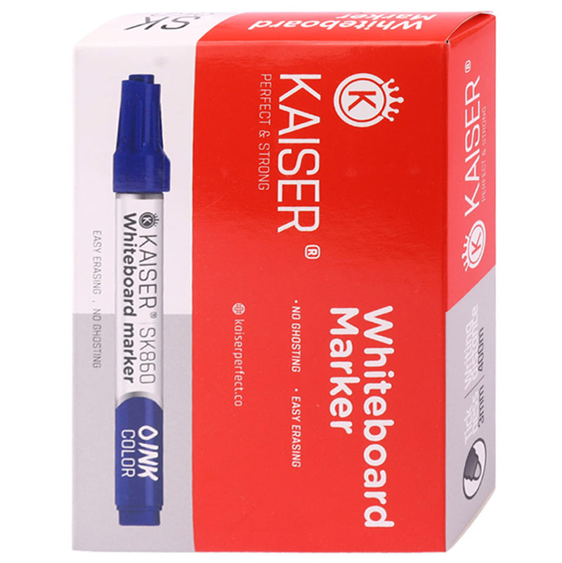 ماژیک وایت برد کایزر نوک گرد Kaiser SK860 بسته 12 عددی