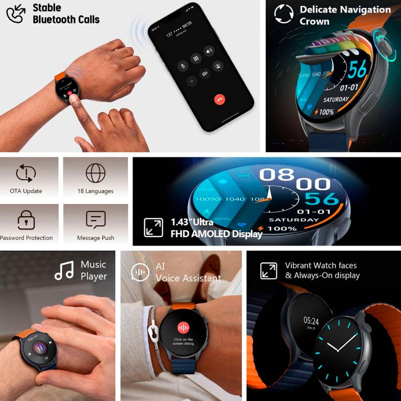 ساعت هوشمند کیسلکت Kieslect Calling Watch KR Pro YFT2030EU