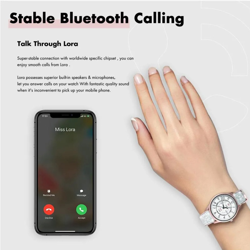 ساعت هوشمند کیسلکت Kieslect Lady Calling Watch Lora YFT2028EU