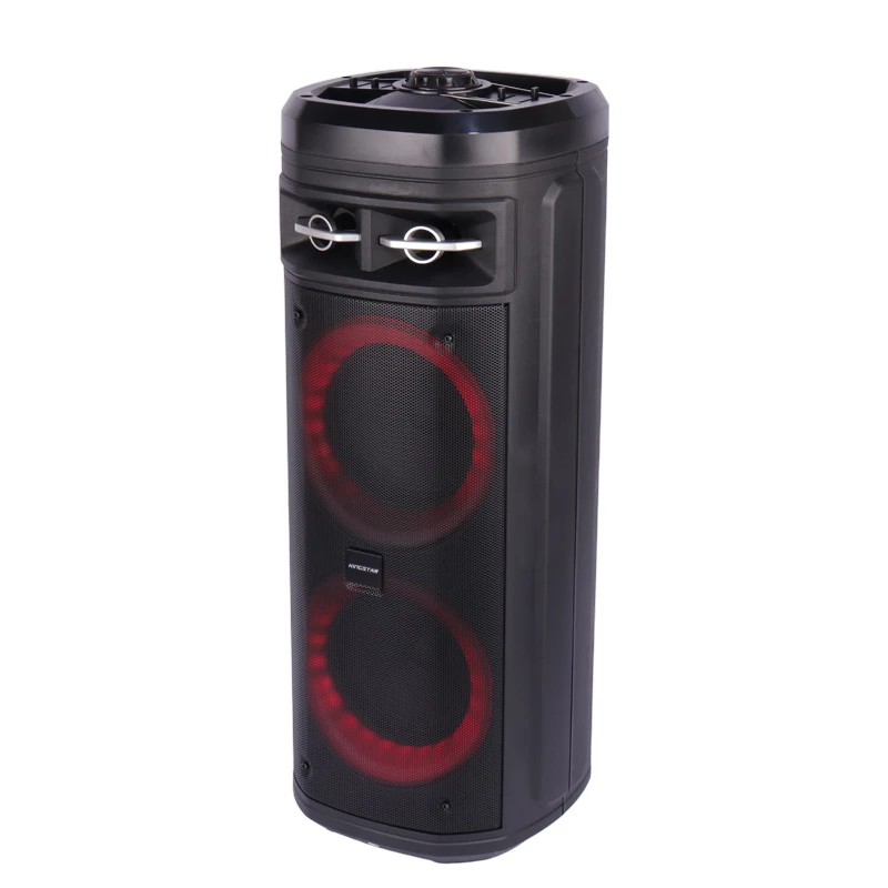 اسپیکر چمدانی بلوتوثی رم و فلش خور KingStar KBS455 + میکروفون و ریموت کنترل