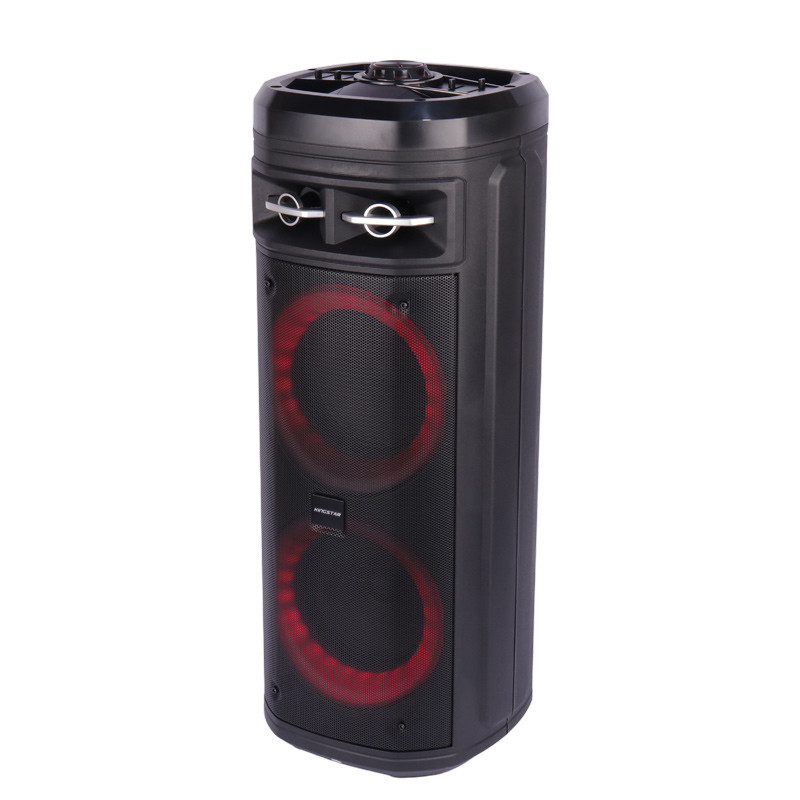 اسپیکر چمدانی بلوتوثی رم و فلش خور KingStar KBS455 + میکروفون و ریموت کنترل
