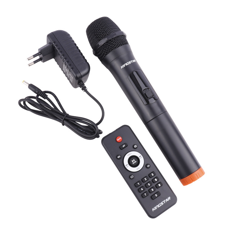 اسپیکر چمدانی بلوتوثی رم و فلش خور KingStar KBS455 + میکروفون و ریموت کنترل