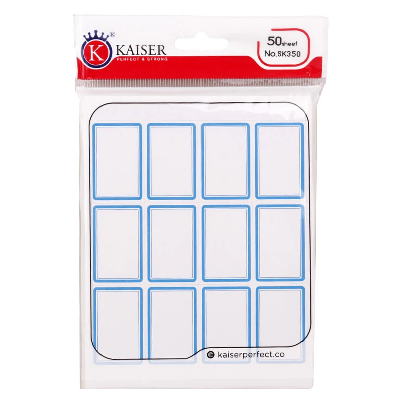 برچسب دور آبی 22*36 میلی متر Kaiser SK350 بسته 600 عددی