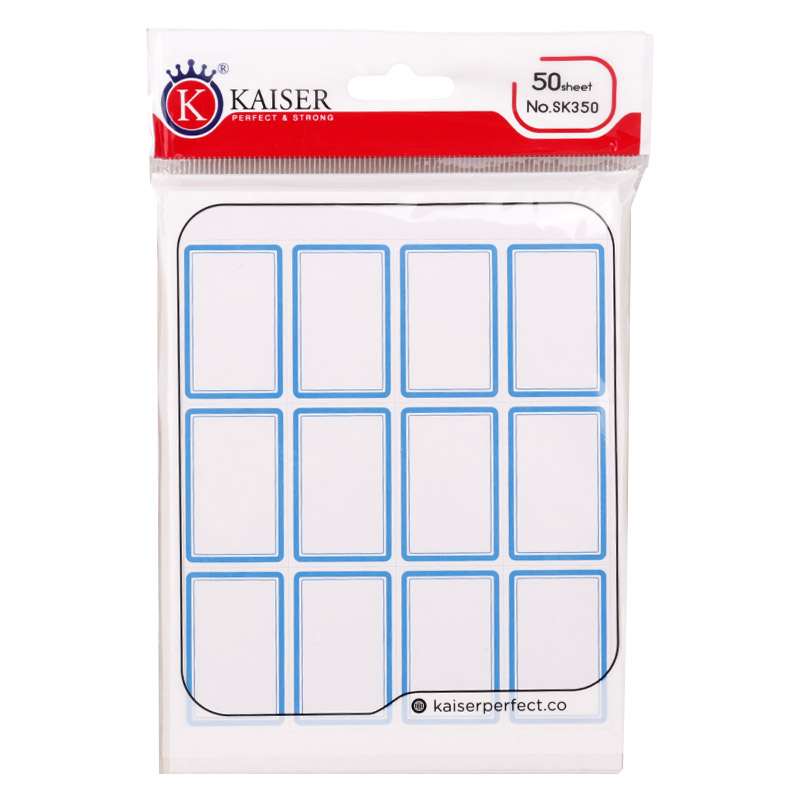 برچسب دور آبی 22*36 میلی متر Kaiser SK350 بسته 600 عددی