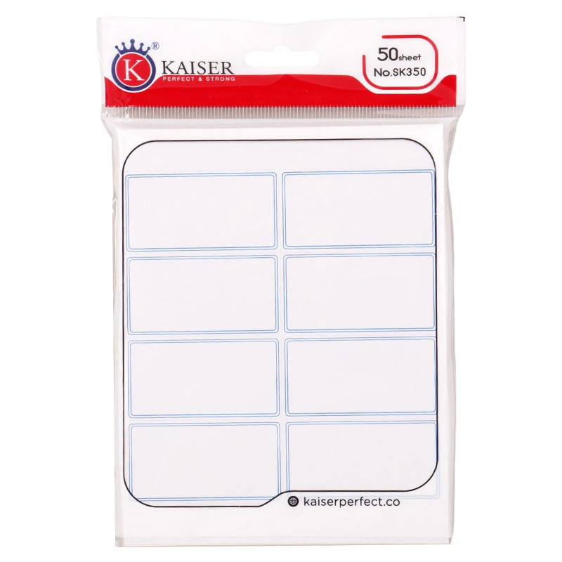 برچسب دور آبی 25*49 میلی متر Kaiser SK350 بسته 400 عددی