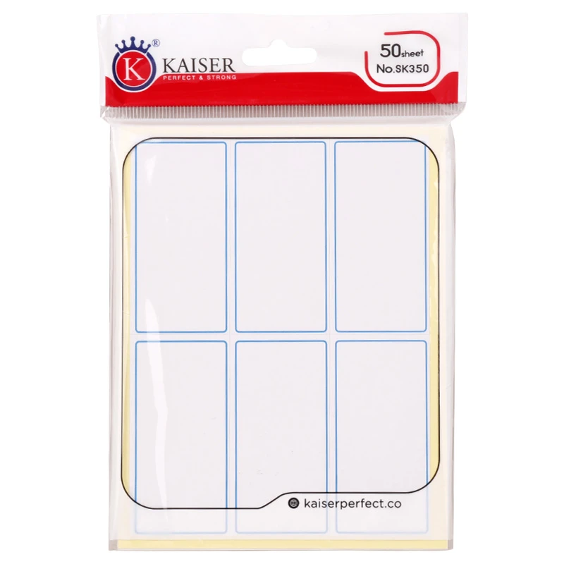 برچسب دور آبی 29*61 میلی متر Kaiser SK350 بسته 300 عددی
