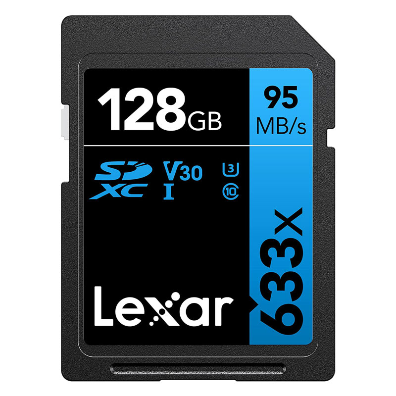 رم اس دی 128 گیگ لکسار Lexar Blue Series 633X U3 C10 95MB/s