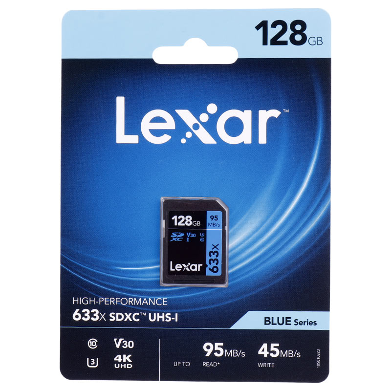 رم اس دی 128 گیگ لکسار Lexar Blue Series 633X U3 C10 95MB/s
