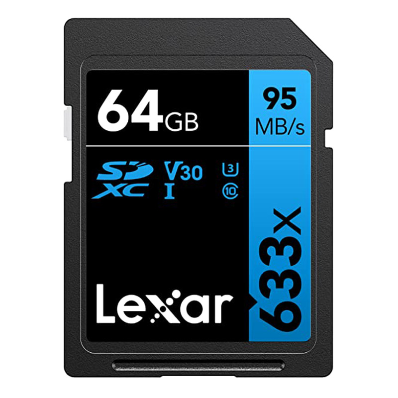 رم اس دی 64 گیگ لکسار Lexar Blue Series 633X U3 C10 95MB/s