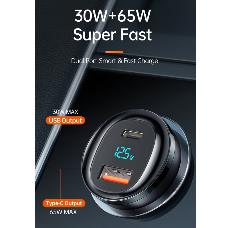 شارژر فندکی فست شارژ Mcdodo CC-5670 5A QC3.0 PD 95W