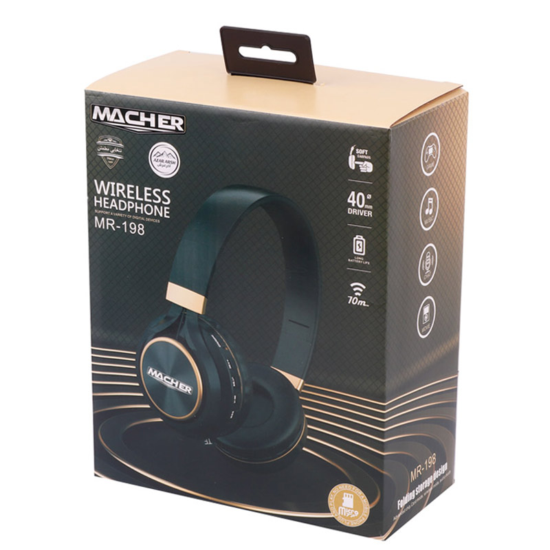 هدفون بلوتوثی رم خور Macher MR-198