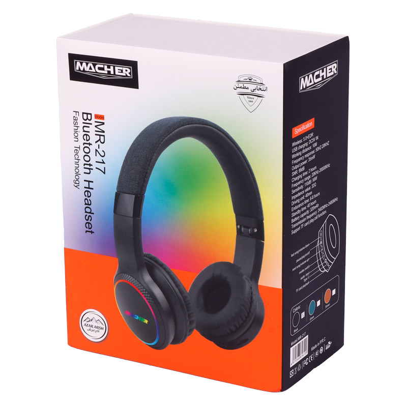 هدفون بلوتوثی رم خور Macher MR-217
