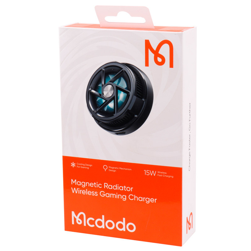 شارژر بی سیم فست شارژ و فن خنک کننده مگنتی Mcdodo CH-212 15W