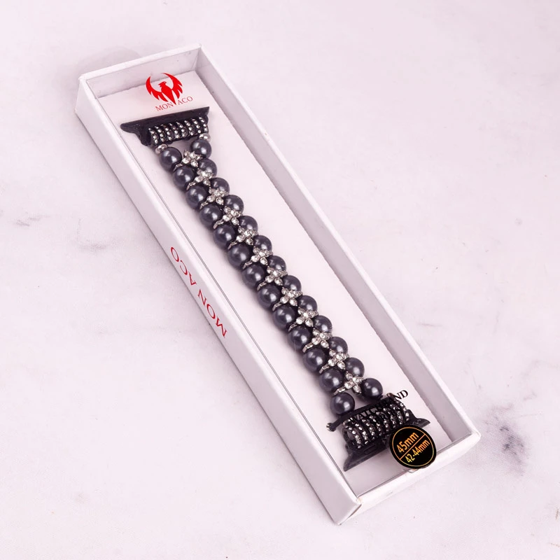 بند Monaco اپل واچ 44/42/45mm کد 9 خاکستری
