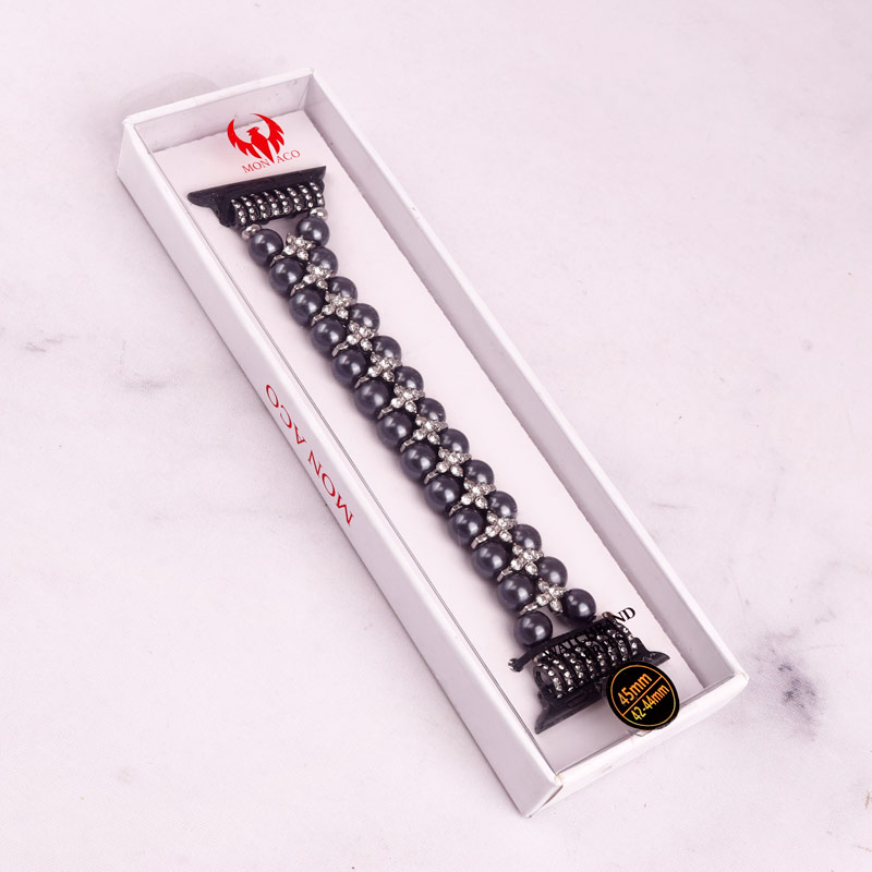 بند Monaco اپل واچ 44/42/45mm کد 9 خاکستری