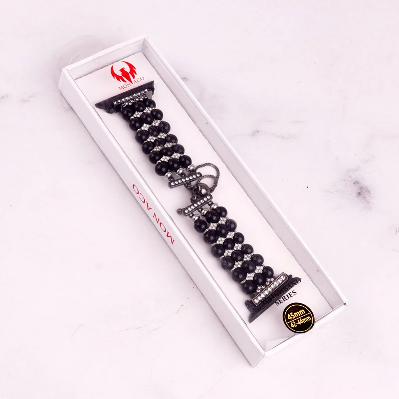 بند Monaco اپل واچ 44/42/45mm کد 7 مشکی
