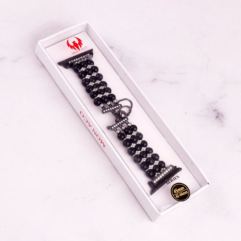 بند Monaco اپل واچ 44/42/45mm کد 7 مشکی