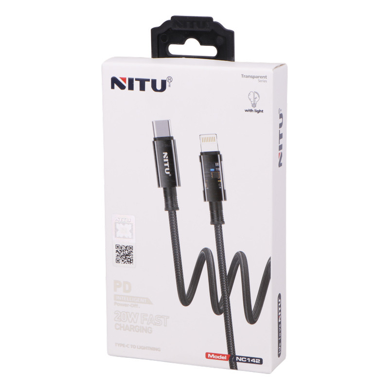 کابل تبدیل فست شارژ Nitu NC142 Type-C To Lightning 20W 1m