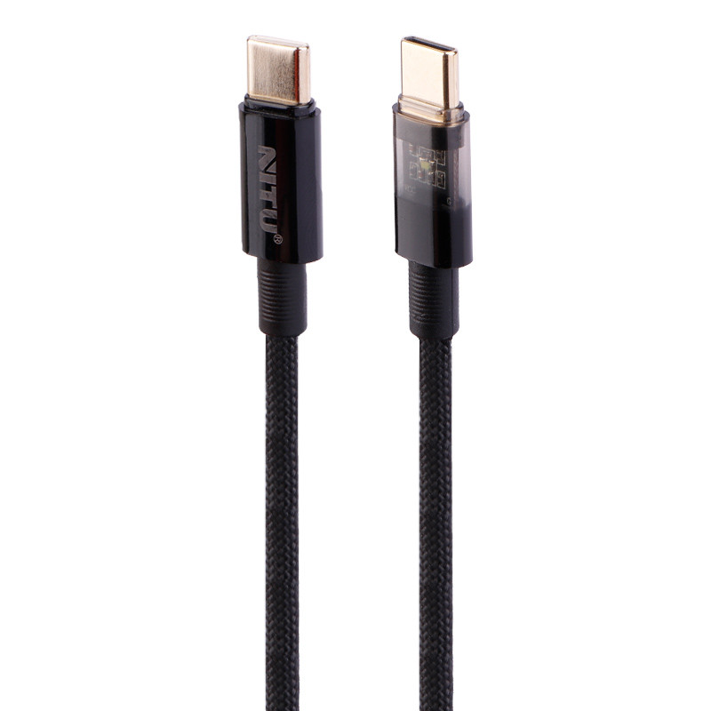 کابل تبدیل فست شارژ Nitu NC143 Type-C to Type-C 60W 1m