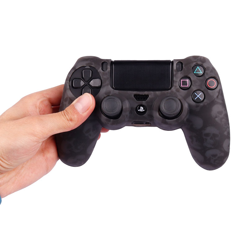 روکش دسته بازی PS4 طرح اسکلت زمینه طوسی