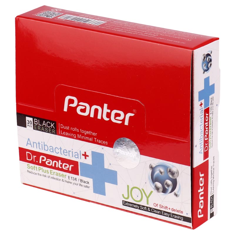 پاک کن پنتر Panter Anti-Bacterial Soft Plus E136 بسته 30 عددی
