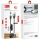 کابل سه سر مگنتی فست شارژ 2.1 آمپر پرووان PCC260 طول 1 متر