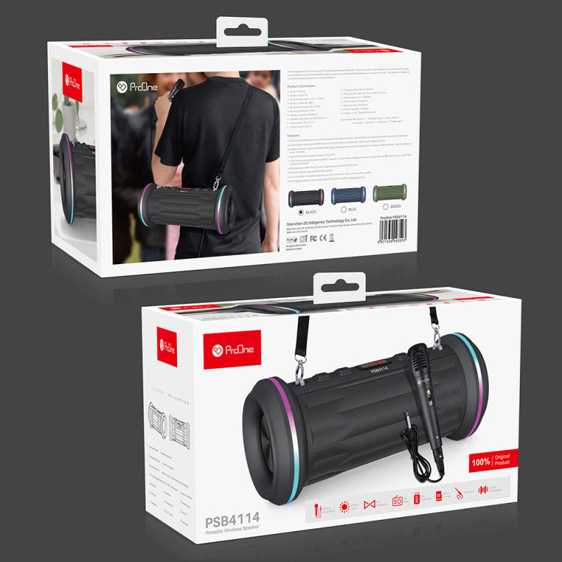 اسپیکر بلوتوثی پرووان PSB4114 + میکروفون