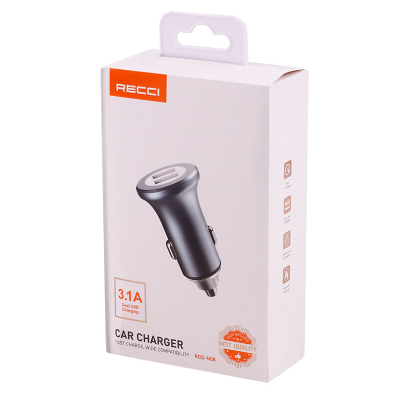 شارژر فندکی فست شارژ Recci RCC-N08 3.1A 15.5W